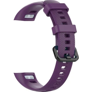 Huawei Honor Band 4 Kordon, Silicone Sport Band Mor
