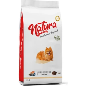 Natura Pet Natura Somon Etli, Yaban Mersinli, Chia Tohumlu Küçük Irk Köpek Maması 2.75 kg
