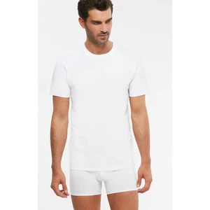 Erkek Penye 0-Amerikan Yaka Eduardo T-Shirt Atlet 2 Li Beyaz %100 Pamuk S-2xl