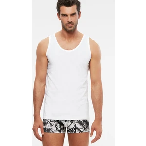 Erkek Penye Henry Atlet 2 Li Beyaz %100 Pamuk S-3xl