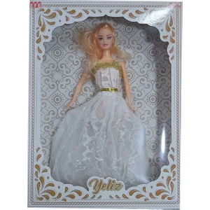 Efe Oyuncak Gelinlikli Yeliz Bebek Beyaz