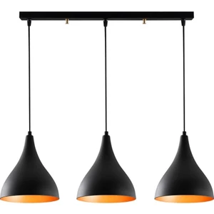 Retro Üçlü Masa Üstü Sarkıt Avize Taban Uzunluğu: 60CM