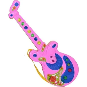 Can Oyuncak Poşette Türkçe Müzikli Oyuncak Gitar Pembe