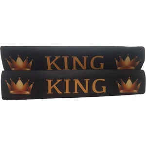 King Yazılı Oto Emniyet Kemer Konforu - Araba Kemer Konforu - Sarı