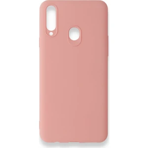 Samsung Galaxy A20S Kılıf Yumuşak Dokulu Silikon Pudra