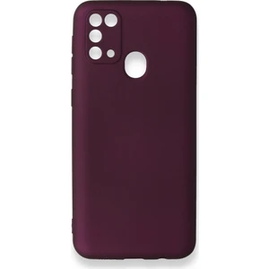 Samsung Galaxy M31 Kılıf Yumuşak Dokulu Silikon Mürdüm