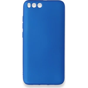 Xiaomi Mi 6 Kılıf Yumuşak Dokulu Silikon + Ekran Koruyucu Cam Mavi