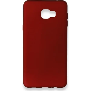 Samsung Galaxy C7 Kılıf Yumuşak Dokulu Silikon Bordo