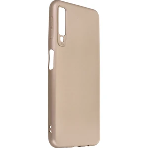 Samsung Galaxy A7 2018 Kılıf Yumuşak Dokulu Silikon Gold