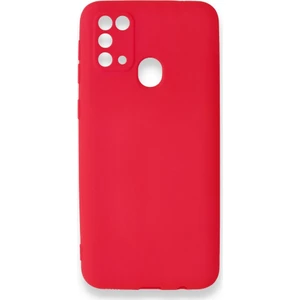 Samsung Galaxy M31 Kılıf Yumuşak Dokulu Silikon Kırmızı
