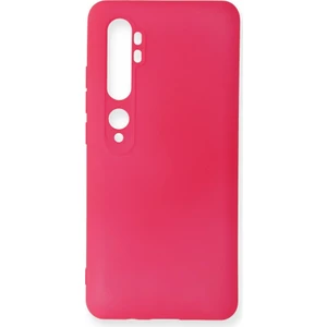 Xiaomi Mi Note 10 Pro Kılıf Yumuşak Dokulu Silikon Pembe