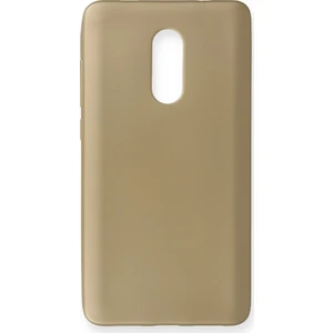 Xiaomi Redmi Note 4x Kılıf Yumuşak Dokulu Silikon Gold