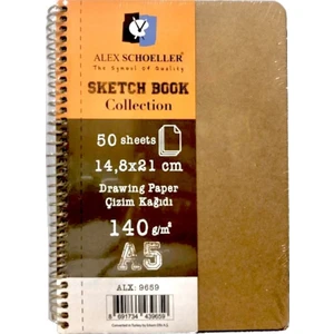 Alex Schoeller A5140 gr 50 Yaprak Sert Kapak Sketchbook