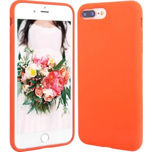 Apple iPhone 7 Plus / 8 Plus Lansman Silikon Turuncu