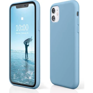 Apple iPhone 11 Kılıf Liquid Lansman Silikon Hava Mavisi