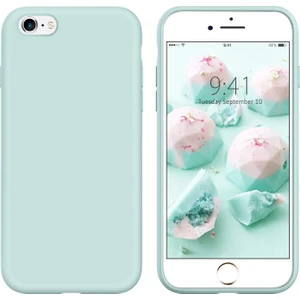 Apple iPhone 6 Plus Kılıf Liquid Lansman Silikon Mint Yeşili