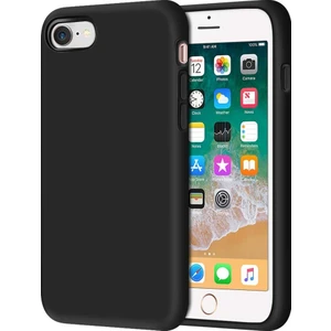 Apple iPhone 7 Kılıf Liquid Lansman Silikon Siyah