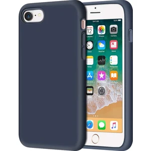 Apple iPhone 7 Kılıf Liquid Lansman Silikon Lacivert