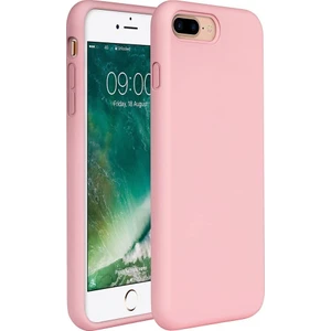 Apple iPhone 8 Plus Kılıf Liquid Lansman Silikon Pembe