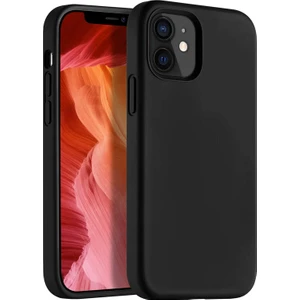 Apple iPhone 12 Kılıf Liquid Lansman Silikon Siyah