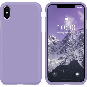 Apple iPhone Xs Max Kılıf Liquid Lansman Silikon Lila
