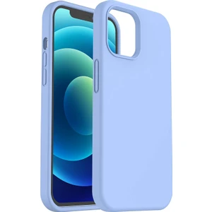 Apple iPhone 12 Kılıf Liquid Lansman Silikon Hava Mavisi