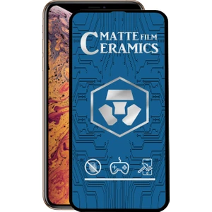 Case World Apple  iPhone Xs Max Tam Kaplayan Mat Seramik Nano Esnek Ekran Koruyucu