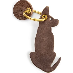 Deri Köpek Anahtarlık No:2 Kahverengi