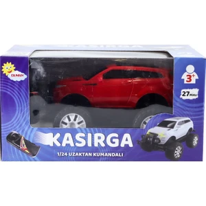 Duman Oyuncak 1:24 Ölçekli Uzaktan Kumandalı Kasırga Jeep Kırmızı