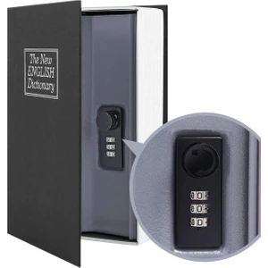 Secret Safe 240 Büyük Boy Kitap Şekli Gizli & Şifreli Para ve Değerli Eşya Kasas