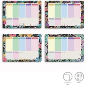 5694 Best Weekly Plan Spiralli Haftalık Planlayıcı 54 Yaprak 17 x 24 cm