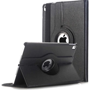 Apple iPad 7. Nesil 8. Nesil 2019 2020 10.2" Tablet Kılıfı Standlı 360° Dönebilen Deri Kılıf Siyah