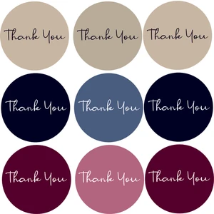 Tellgraf Renkli Thank You Sticker (4x4 Cm)