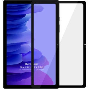 Samsung Galaxy Tab A7 10.4" T500 Tam Kaplayan Ekran Koruyucu Siyah