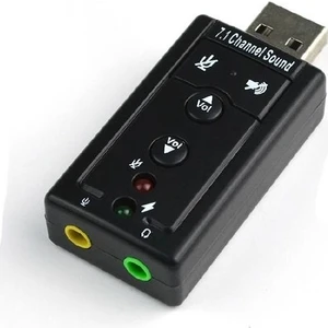 Elektronik 7.1k USB Ses Kartı 7+1 Ses Kontrollü