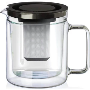 Çift Camlı Borosilikat 1,10 Litre Demlik