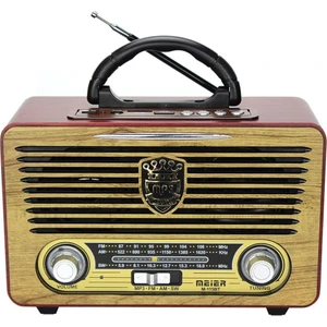 115 Bt Nostaljik Ahşap Retro Radyo Bluetooth Fm Sd Aux Kumandalı