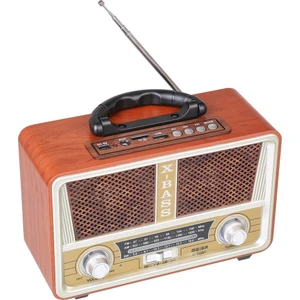M-112 Bt Nostaljik Ahşap Retro Radyo Bluetooth Fm Sd Aux Us