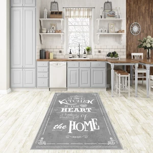 Confidence Home Dijital Baskı Yıkanabilir Kaymaz  Taban Mutfak Halısı
