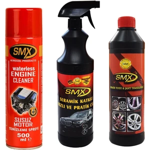 Susuz Motor Temizleme Seramik Katkılı Cila Demir Tozu Jant Temizleyici Set