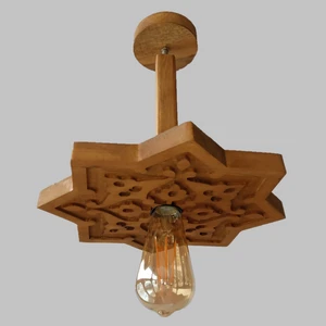 Simetri Avize Ahşap Avize SMTR1010-80A