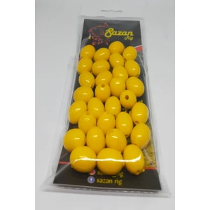 Sr Sazanrig Oval Boncuk 14 mm (Dar  Delik)