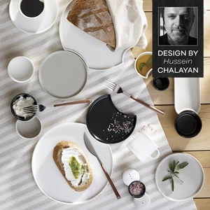 X Hussein Chalayan Forever Bone Poly 28 Parça 6 Kişilik Kahvaltı Takımı