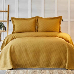 Karaca Home Charm Bold Hardal Çift Kişilik Yatak Örtüsü Seti