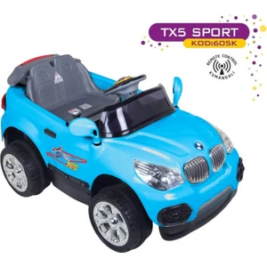 Tx-5 Sport Uzaktan Kumandalı Akülü Araba 12 Volt Mavi