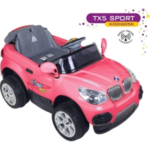 Tx-5 Sport Uzaktan Kumandalı Akülü Araba 12 Volt Pembe