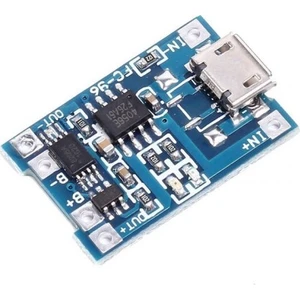 Sanec Arduino TP4056 Korumalı Lityum Lipo Pil Şarj Devresi Micro USB