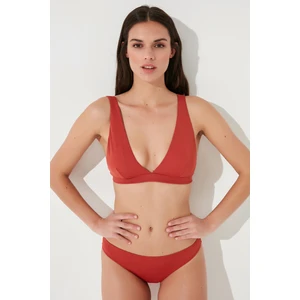 Tarçın Basic Deep V Bikini Üstü