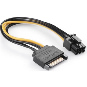Yeka 6 Pin Ekran Kartı Sata Power Kablosu