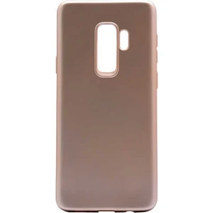 - Samsung Galaxy S9 Plus - Kılıf Mat Soft Premier Silikon Kapak - Gold - T1754